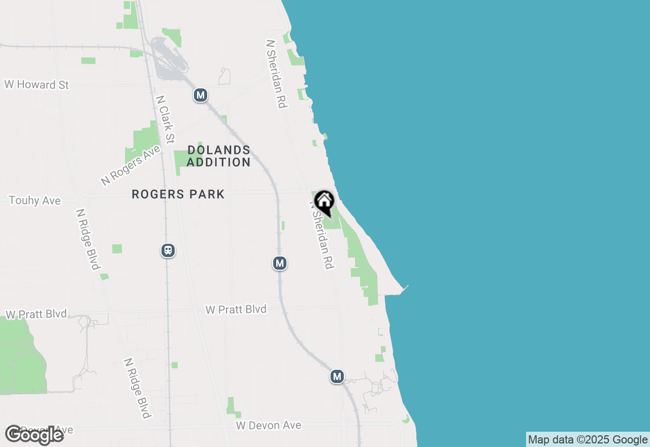 Map of 7034 N Sheridan Avenue #3W, Chicago, IL 60626