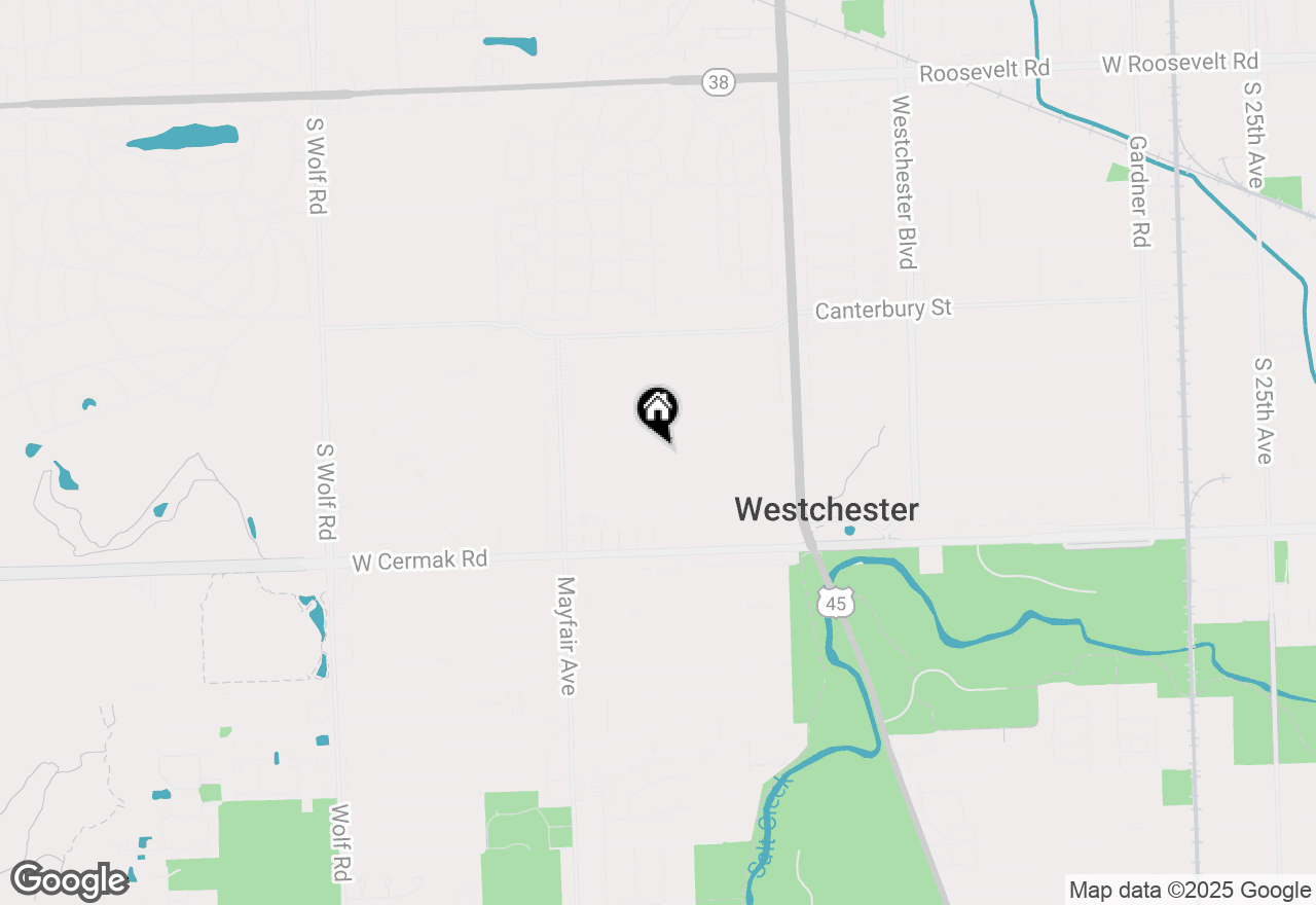 Map of 1865 Buckingham Avenue, Westchester, IL 60154