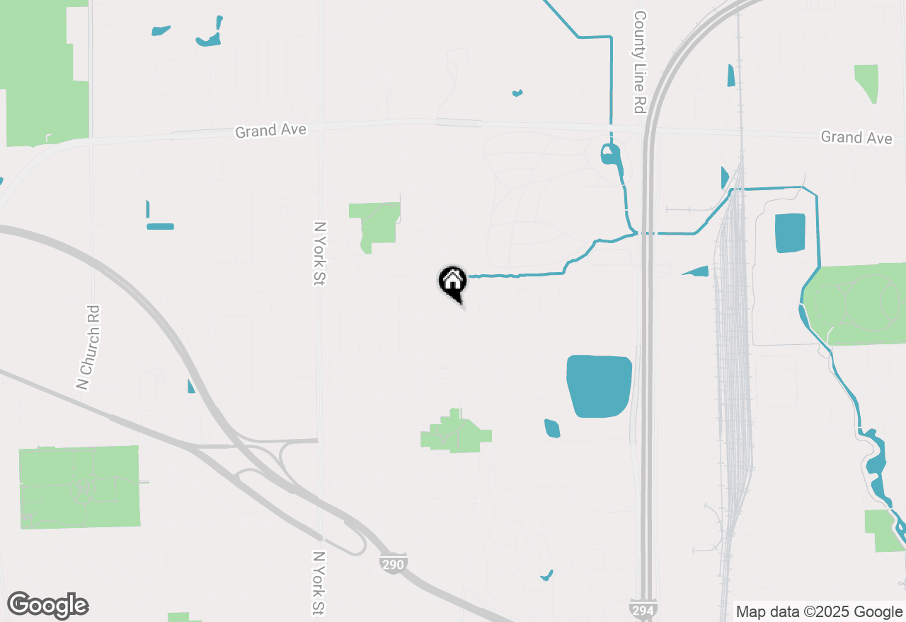 Map of 281 E North End Avenue, Elmhurst, IL 60126