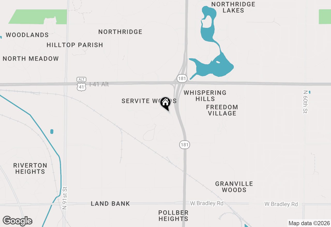 Map of 7821 W Heather Ave, Milwaukee, WI 53223