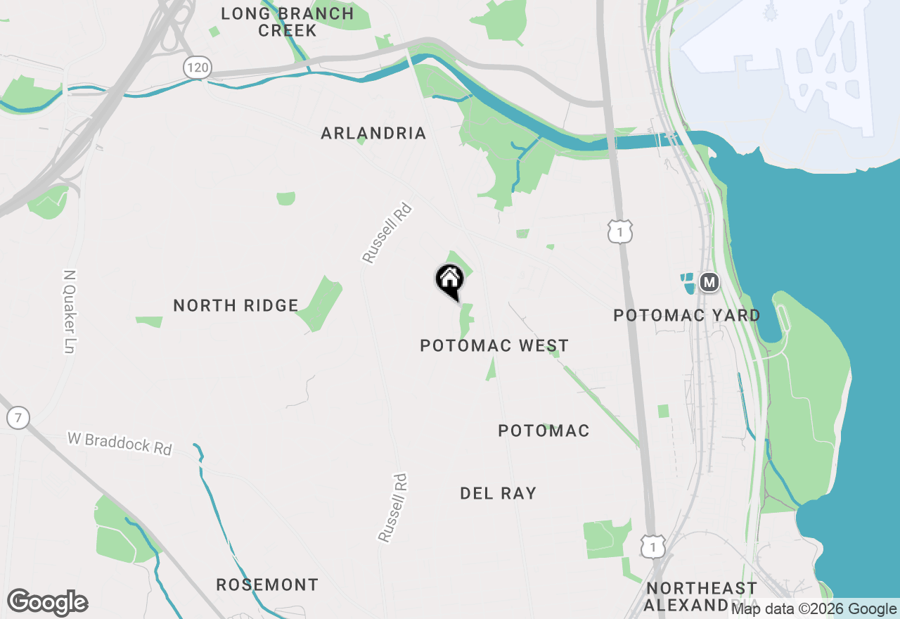 Map of 3004 Hickory Street, Alexandria, VA 22305