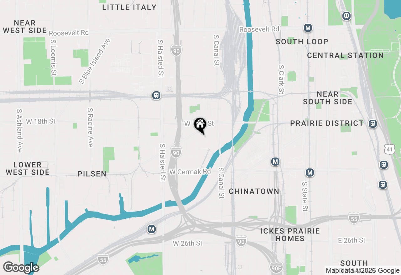 Map of 1921 S Jefferson Street #2, Chicago, IL 60616