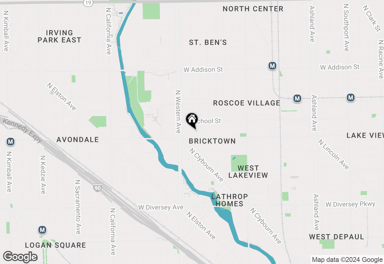 Map of 2313 W Melrose Street, Chicago, IL 60618