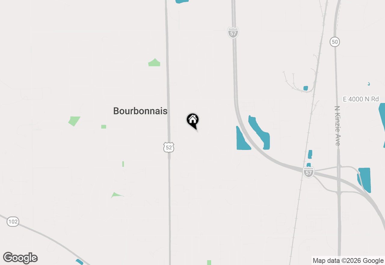 Map of 1136 Meadows Walk, Bourbonnais, IL 60914