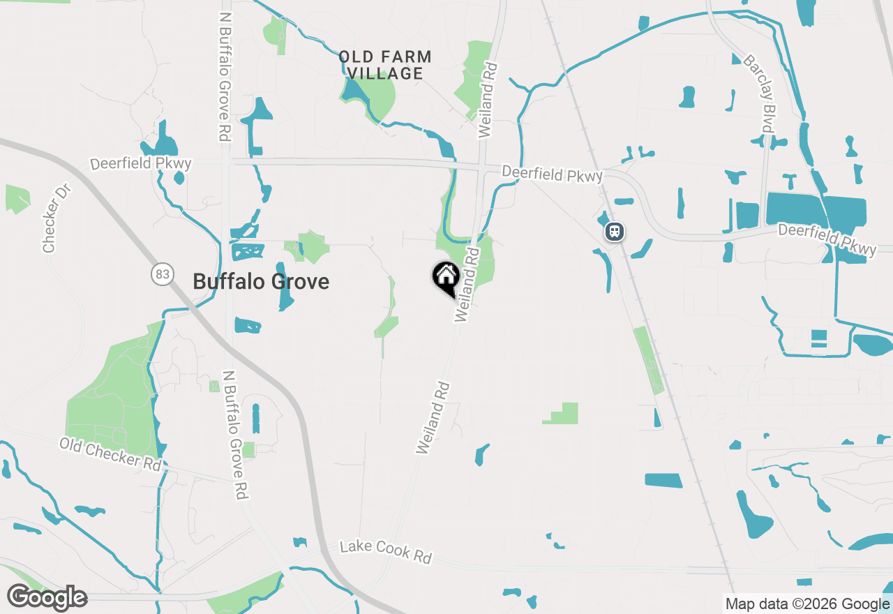 Map of 135 Newtown Drive, Buffalo Grove, IL 60089