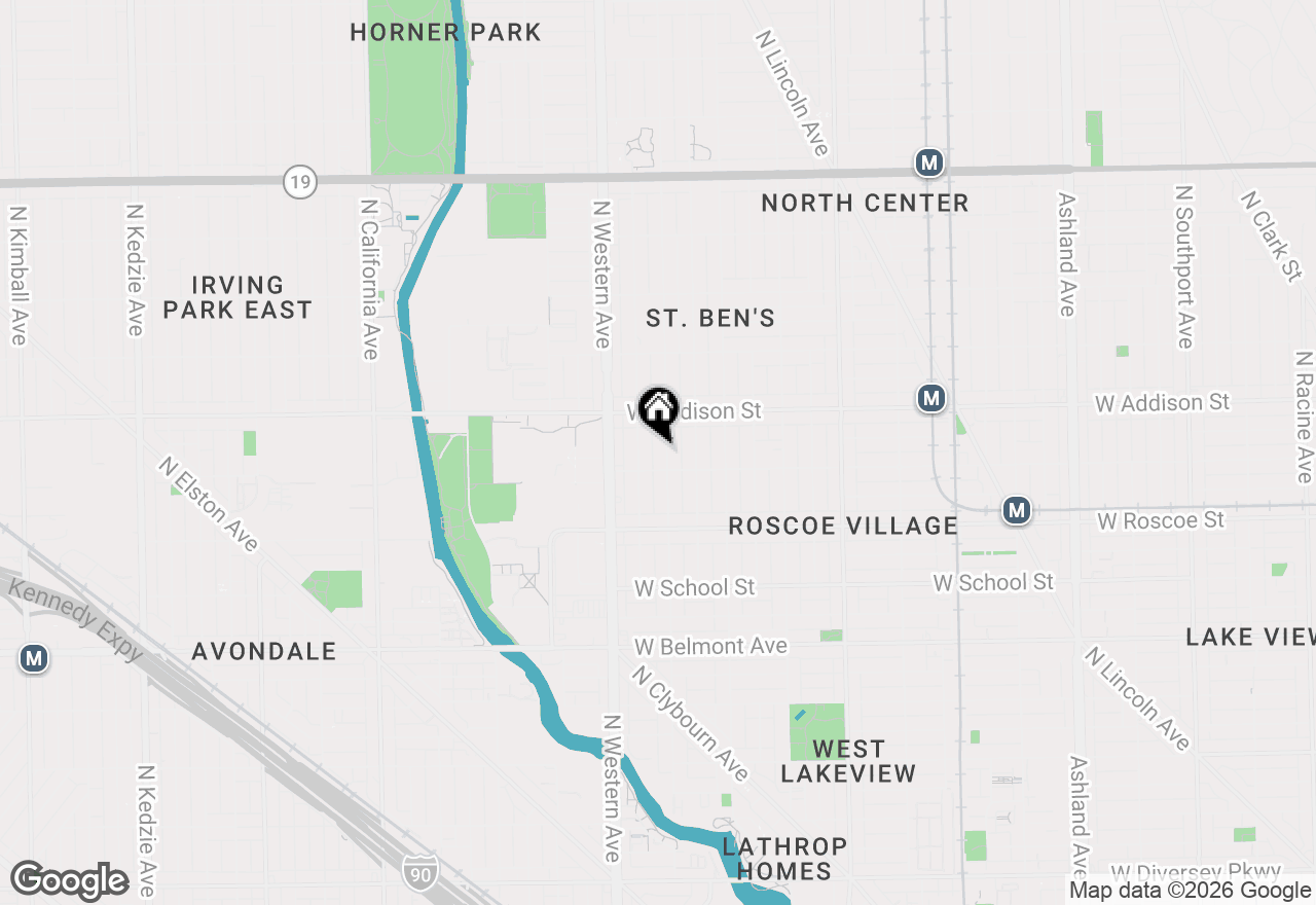 Map of 3516 N Oakley Avenue, Chicago, IL 60618