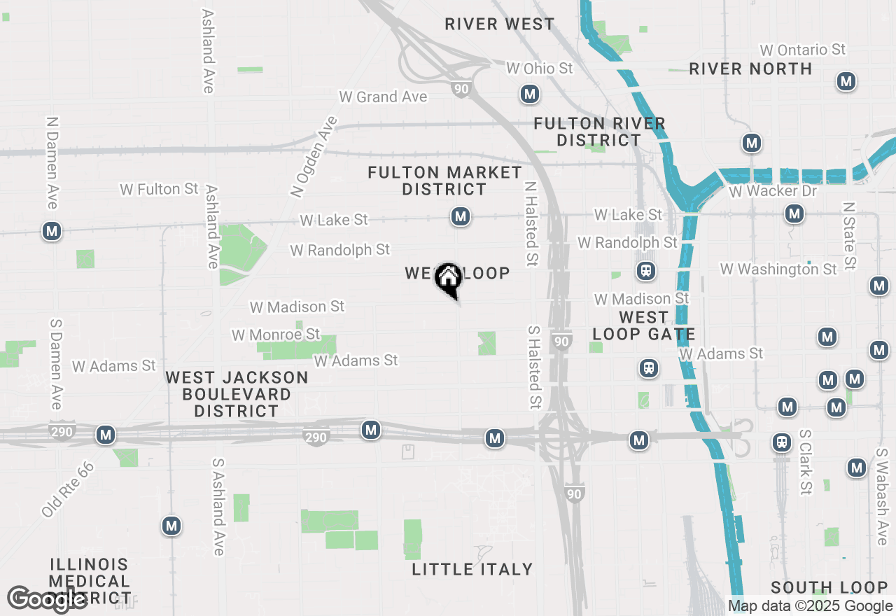 Map of 1001 W Madison Street #713, Chicago, IL 60607