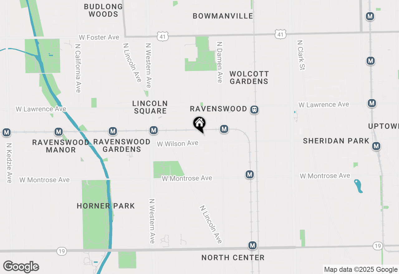 Map of 4617 N Hamilton Avenue #3, Chicago, IL 60625