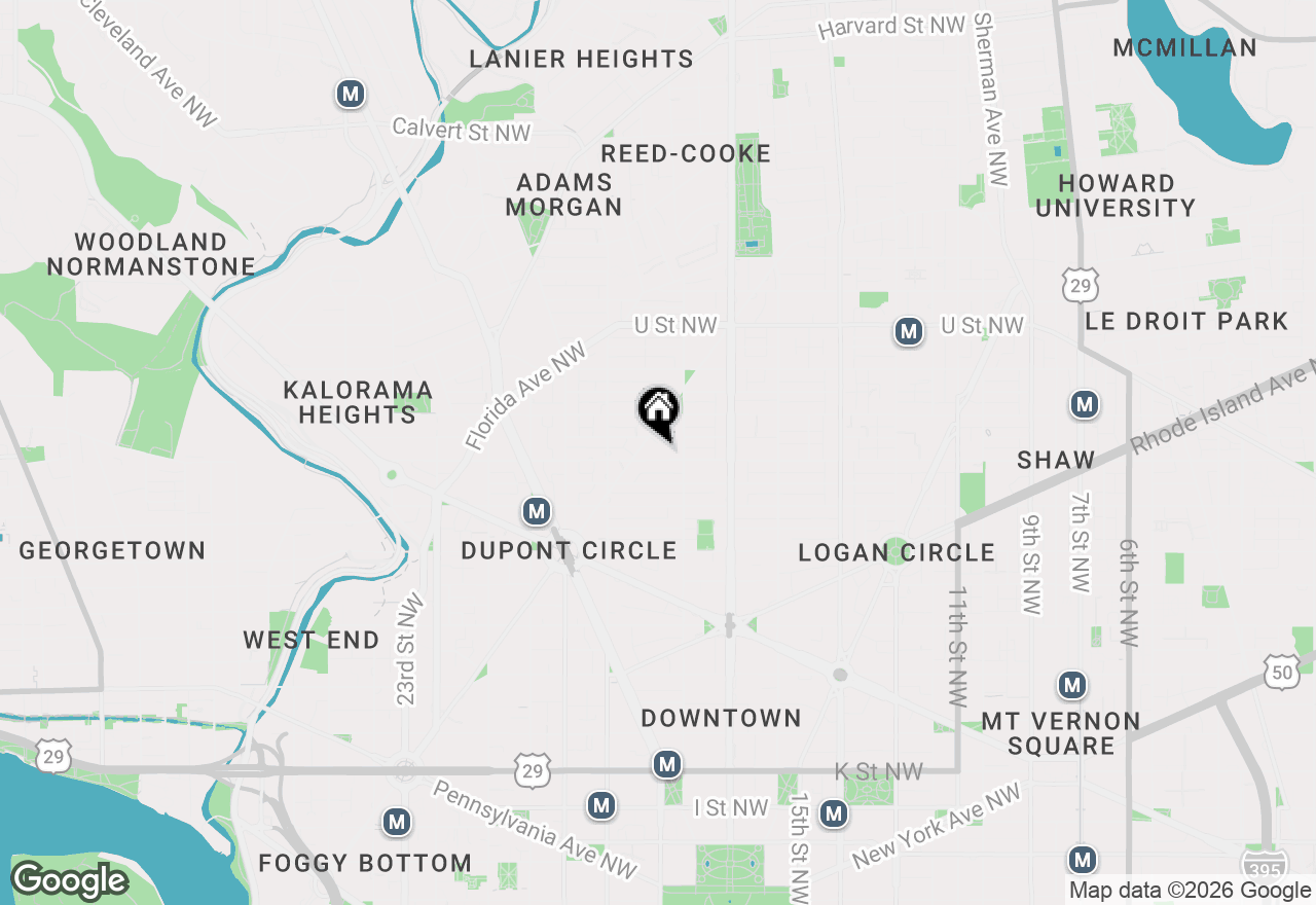 Map of 1727 R Street Nw #502, Washington, DC 20009