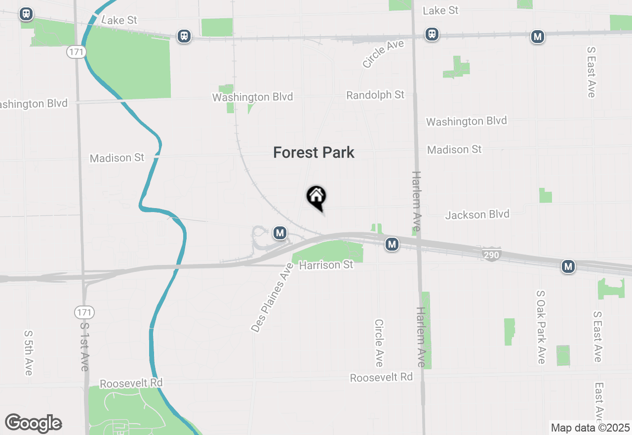 Map of 613 Ferdinand Avenue, Forest Park, IL 60130