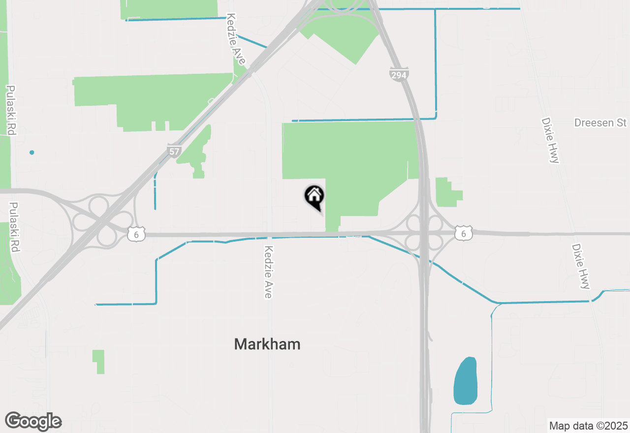 Map of 15821 Whipple Avenue, Markham, IL 60428