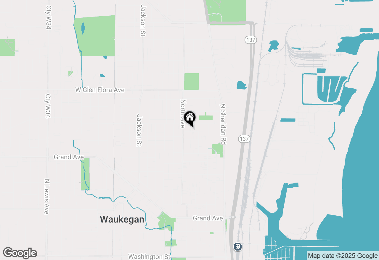 Map of 428 Hull Court, Waukegan, IL 60085