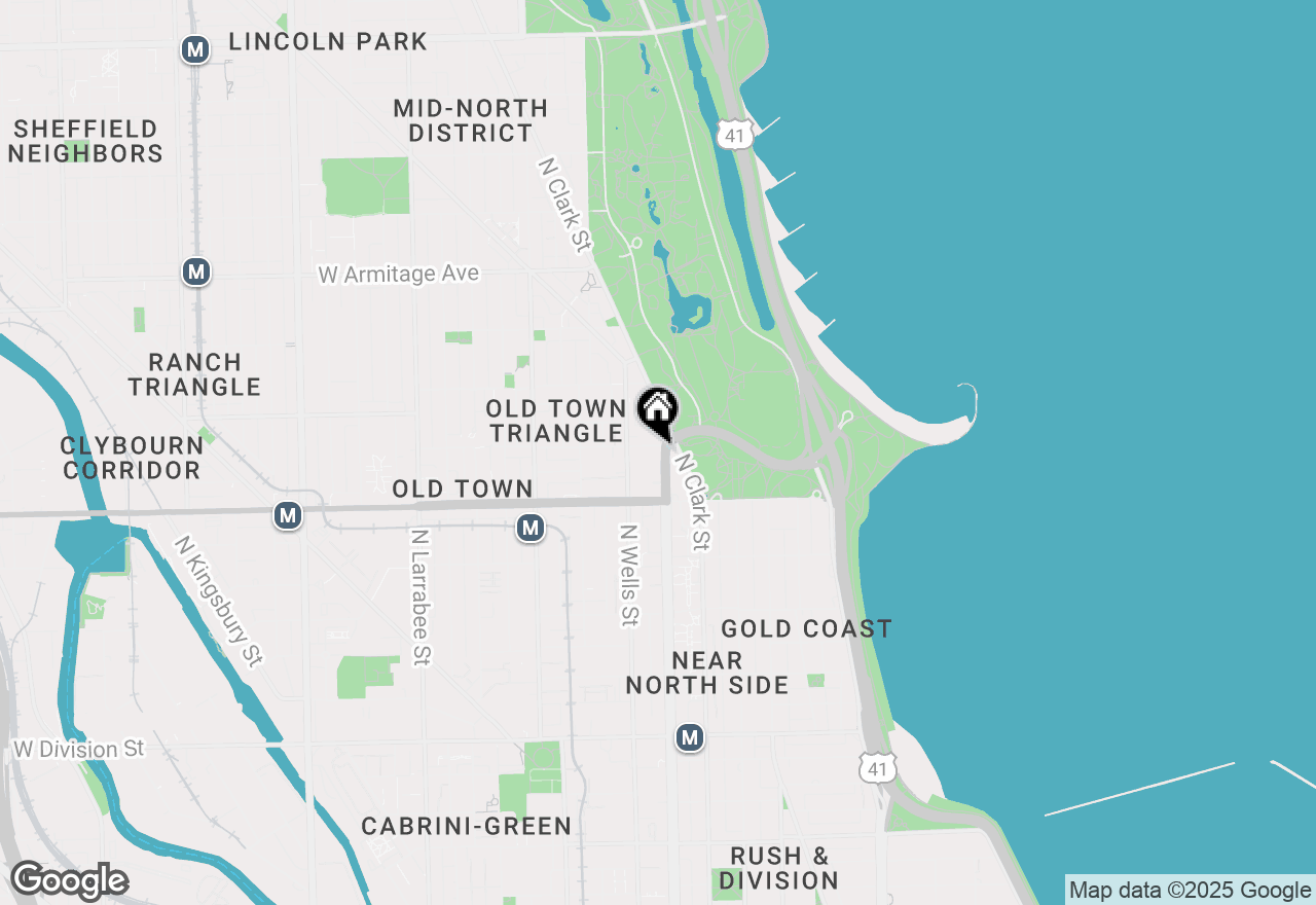 Map of 1660 N La Salle Drive #4205, Chicago, IL 60614