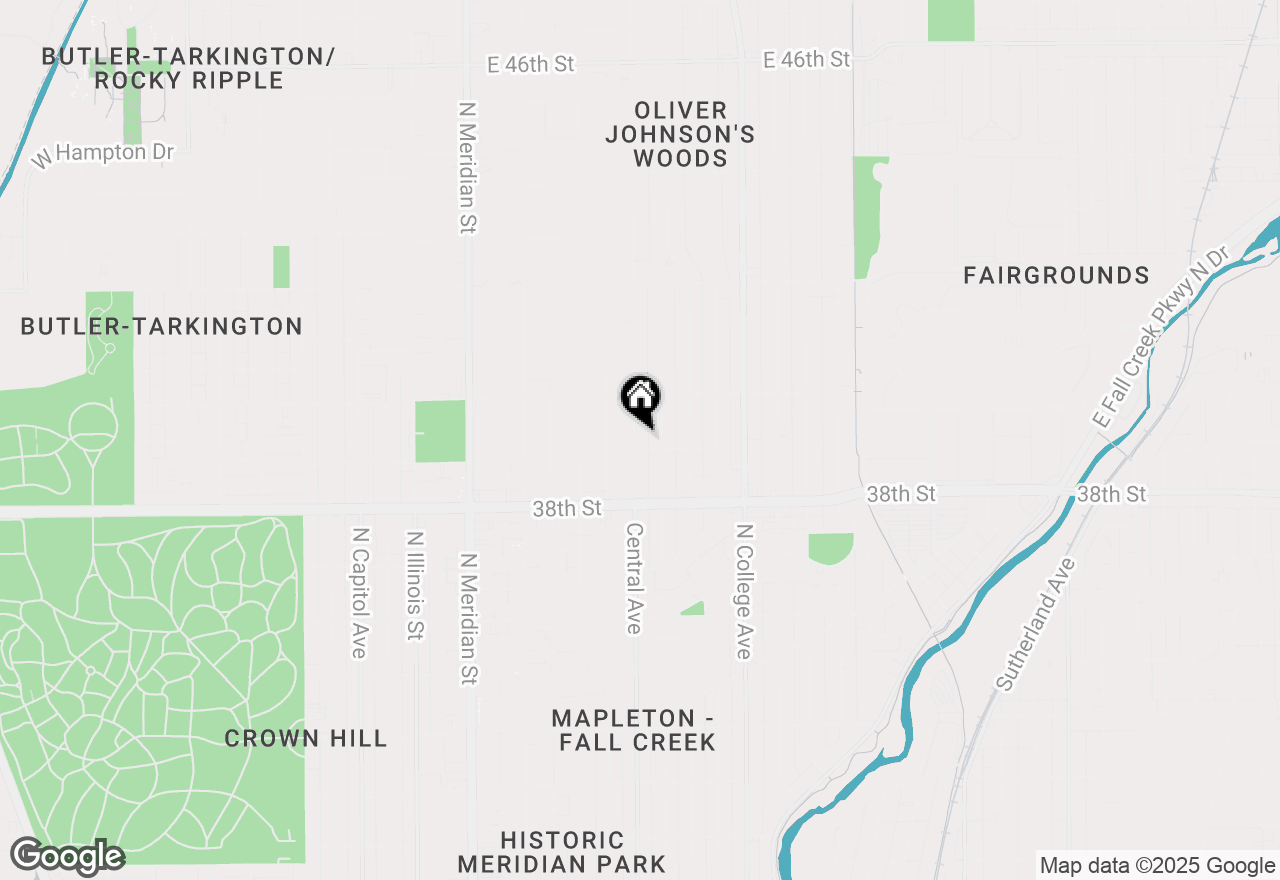 Map of 3909 Central Avenue, Indianapolis, IN 46205