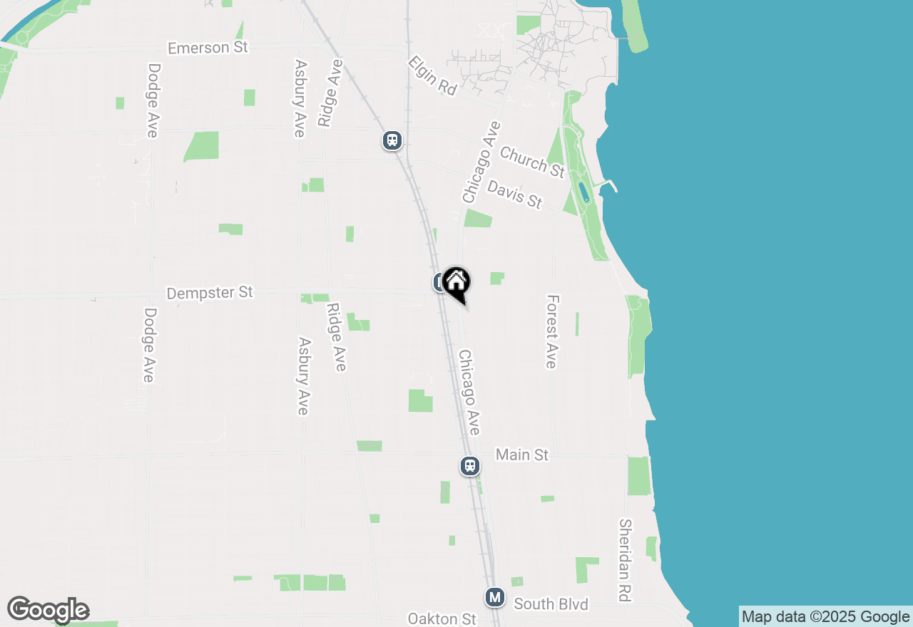 Map of 1224 Chicago Avenue #306, Evanston, IL 60202