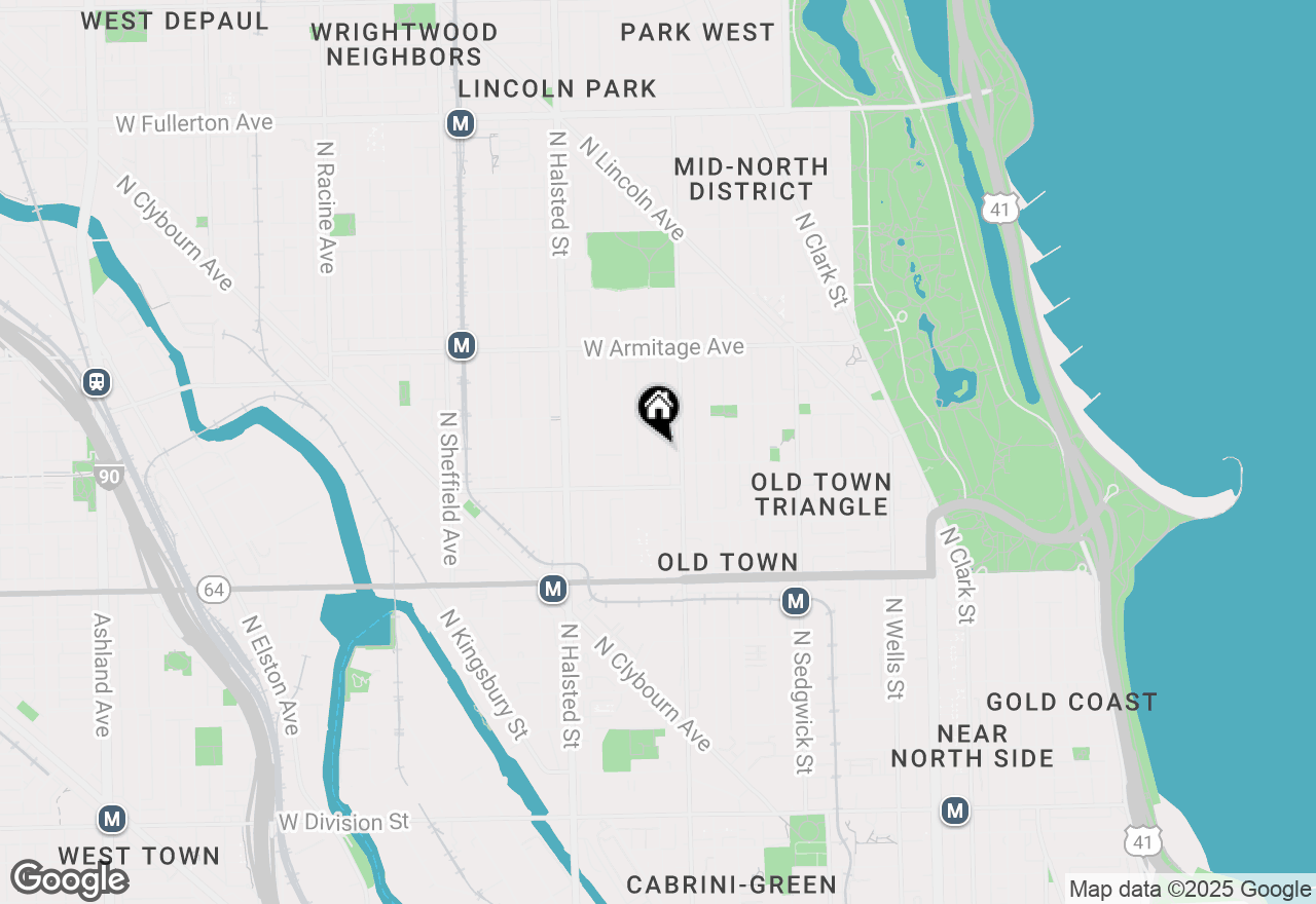 Map of 1837 N Howe Street, Chicago, IL 60614