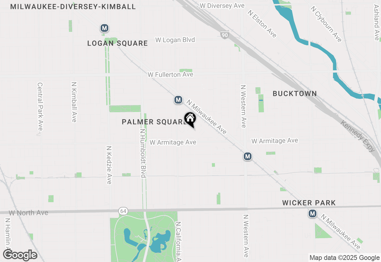 Map of 2734 W Francis Place, Chicago, IL 60647