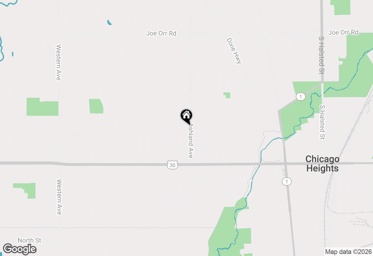 Map of 1114 Ashland Avenue, Chicago Heights, IL 60411