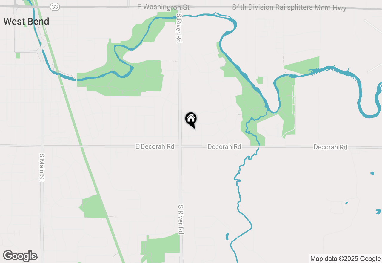 Map of 1420 Partridge Ct, West Bend, WI 53095