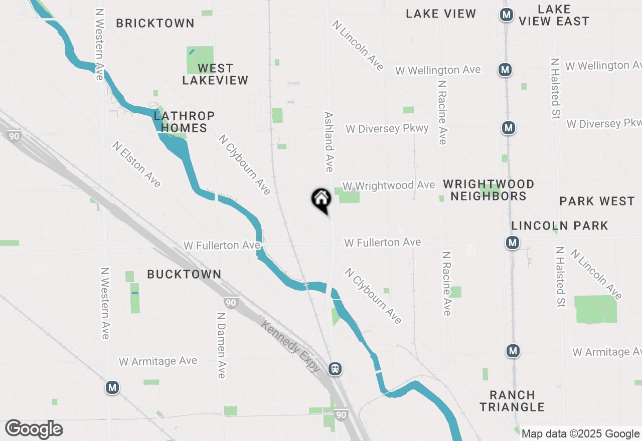 Map of 2443 N Marshfield Avenue, Chicago, IL 60614