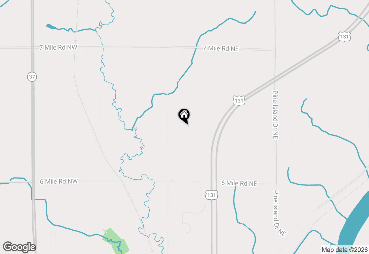 Map of 95 Windflower Street Ne, Comstock Park, MI 49321