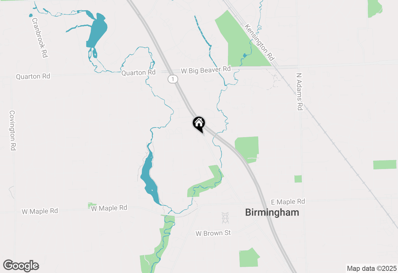 Map of 450 Oak Avenue #100, Birmingham, MI 48009