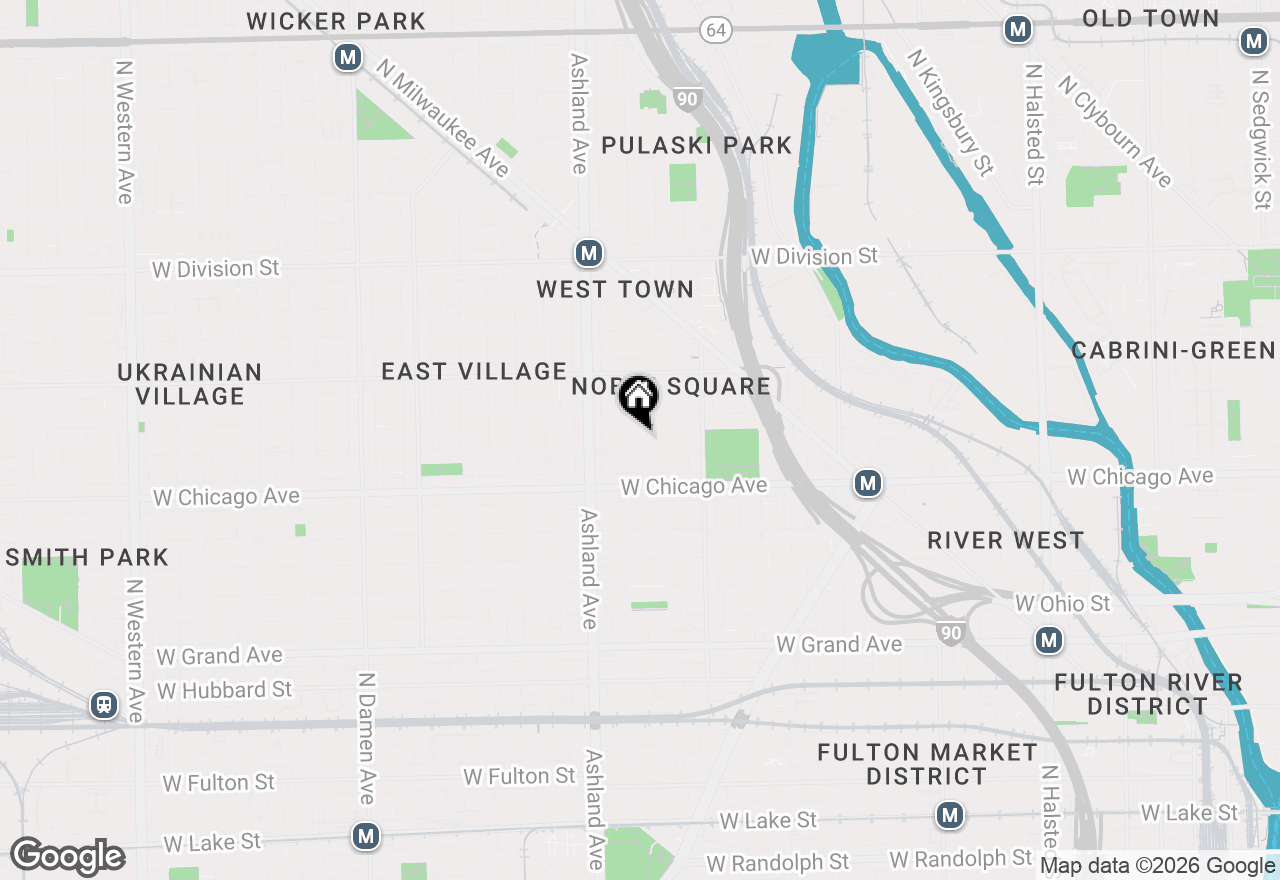 Map of 1506 W Pearson Street, Chicago, IL 60642