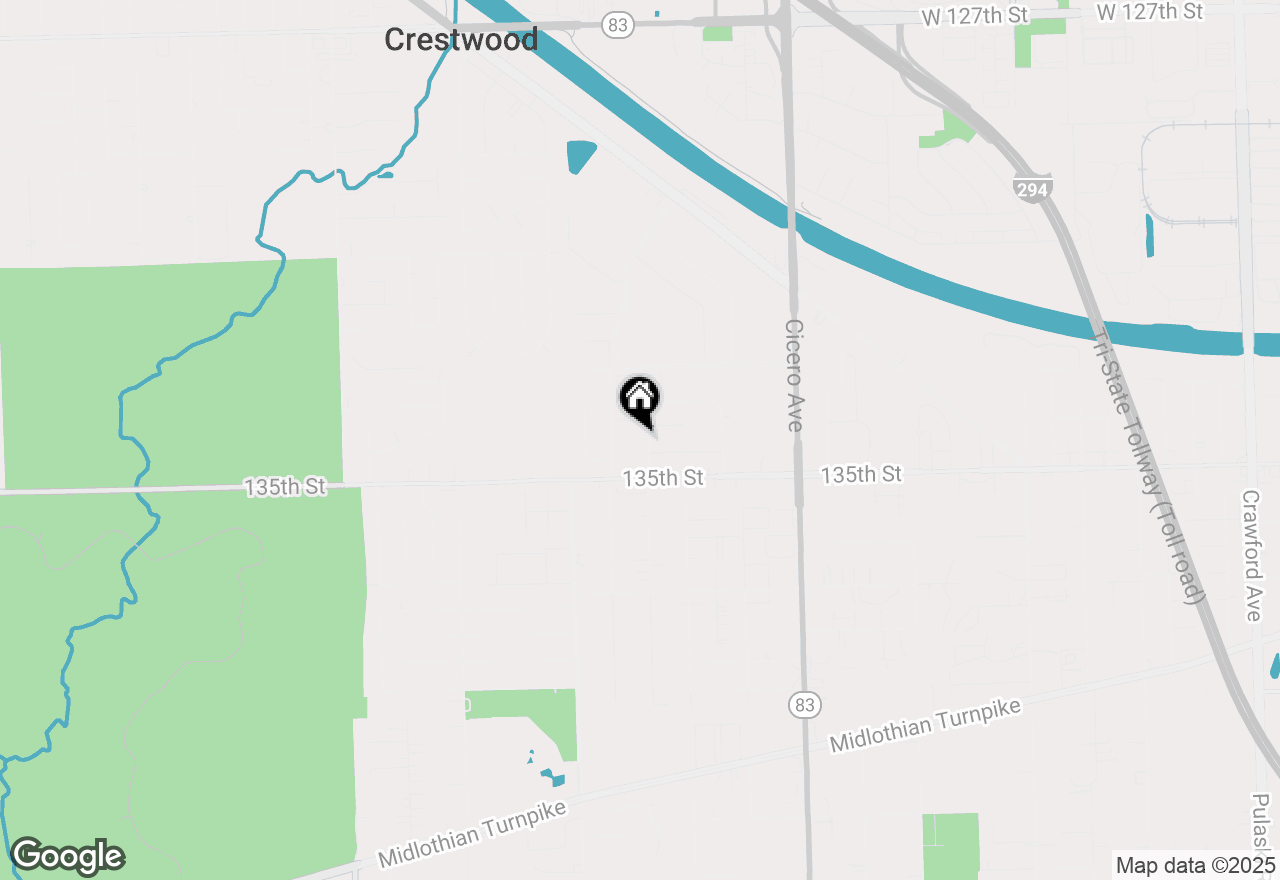 Map of 13422 W Circle Drive #401, Crestwood, IL 60418