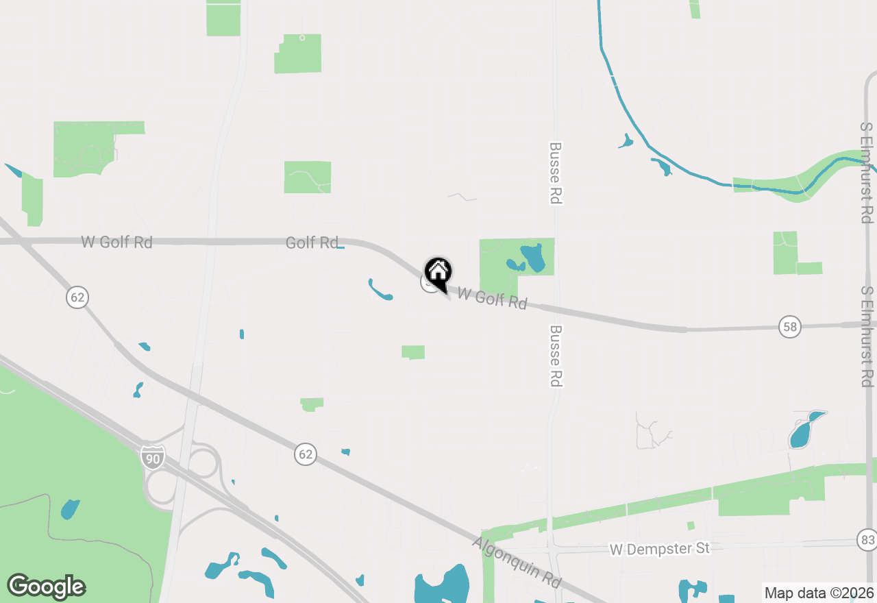 Map of 1907 W Golf Road #1B, Mount Prospect, IL 60056
