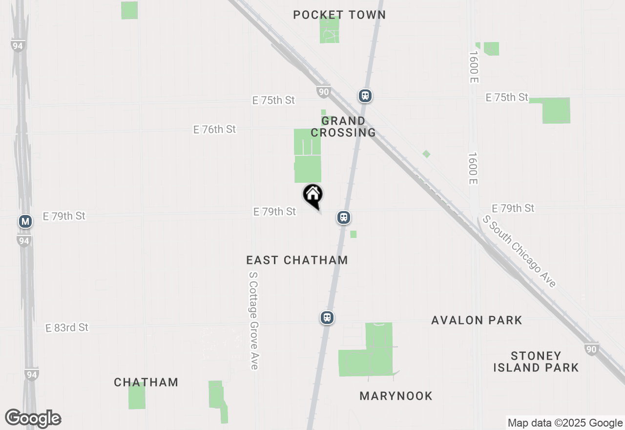 Map of 7907 S Ellis Avenue #3, Chicago, IL 60619