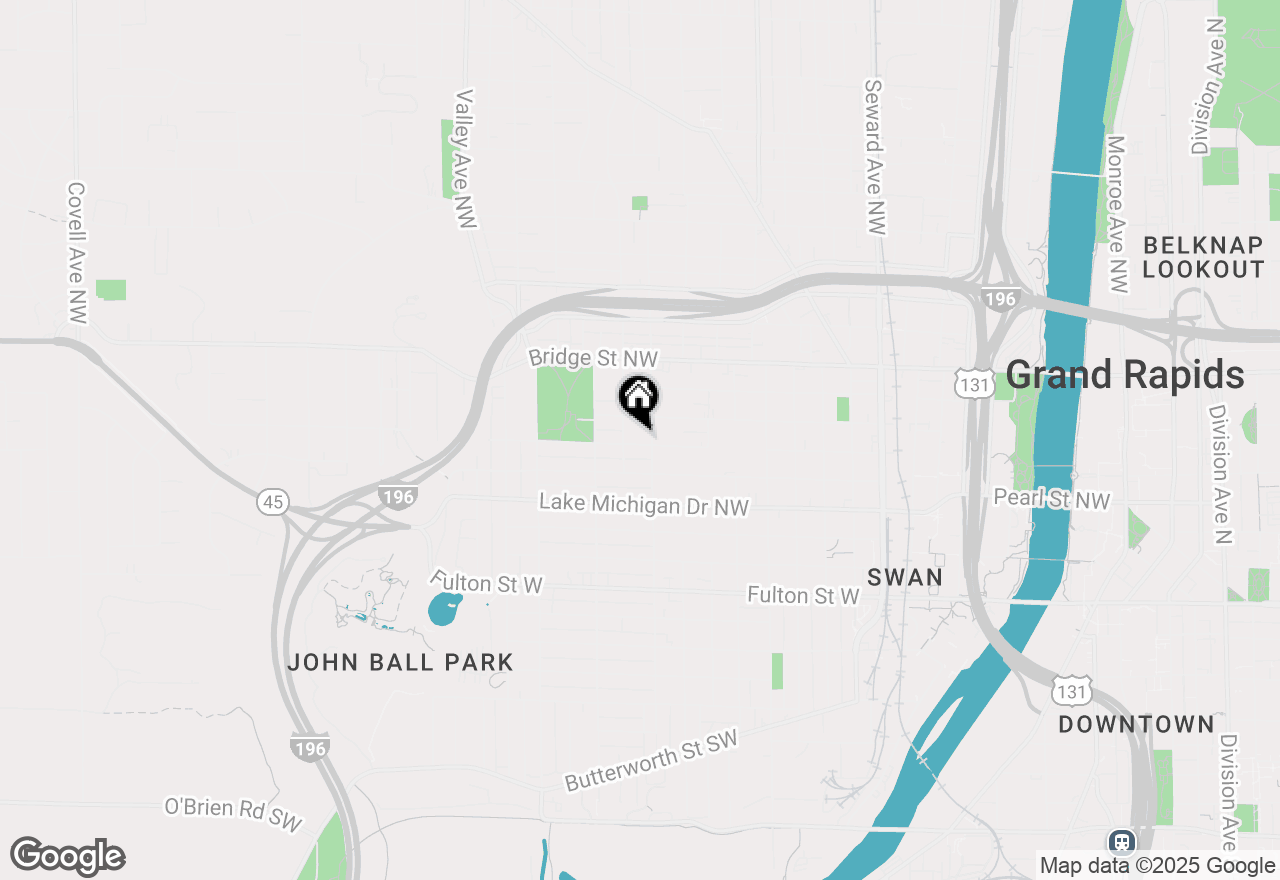 Map of 1005 Jackson Street Nw #1007, Grand Rapids, MI 49504