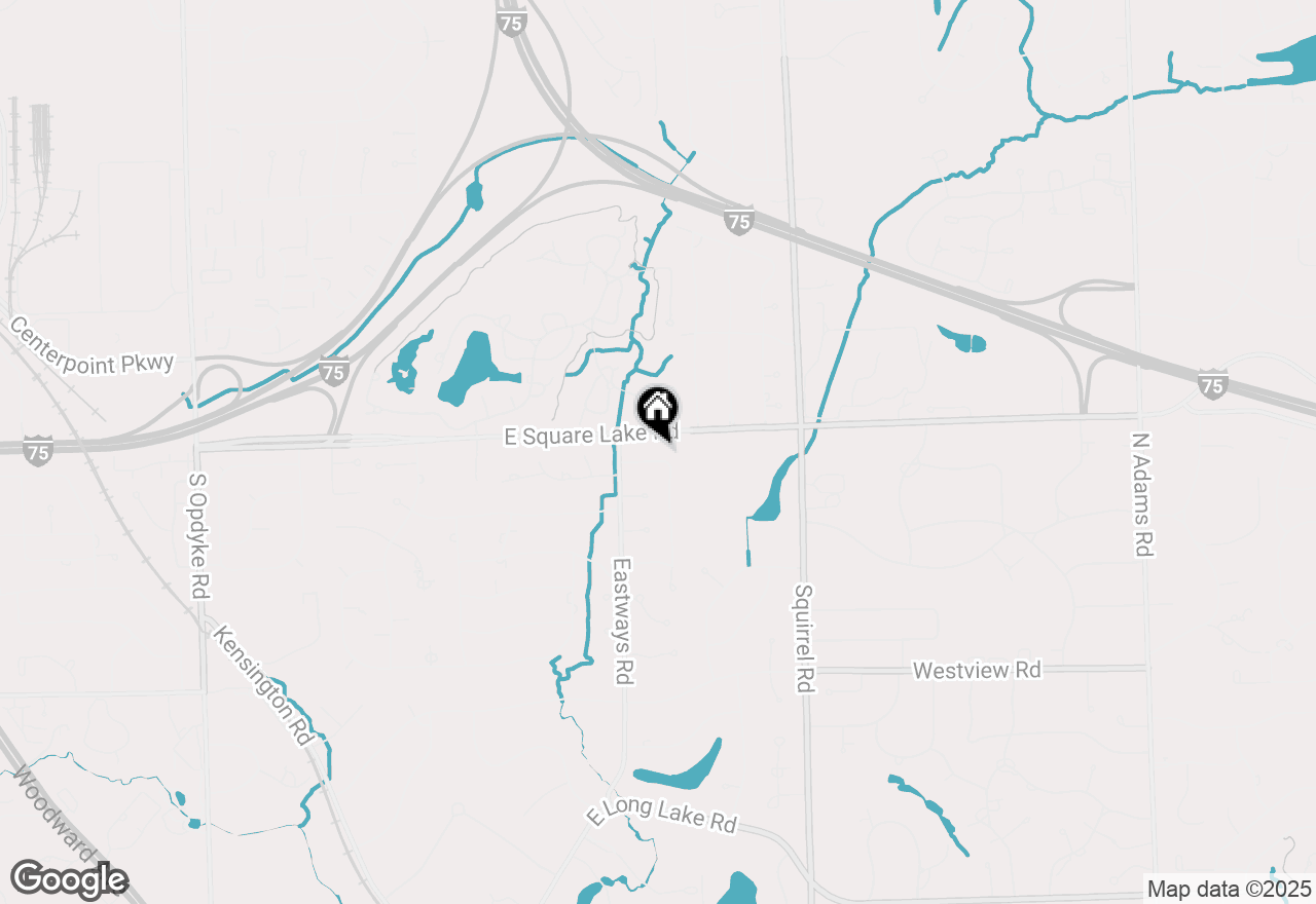 Map of 2601 Lamplighter Lane, Bloomfield Twp, MI 48304