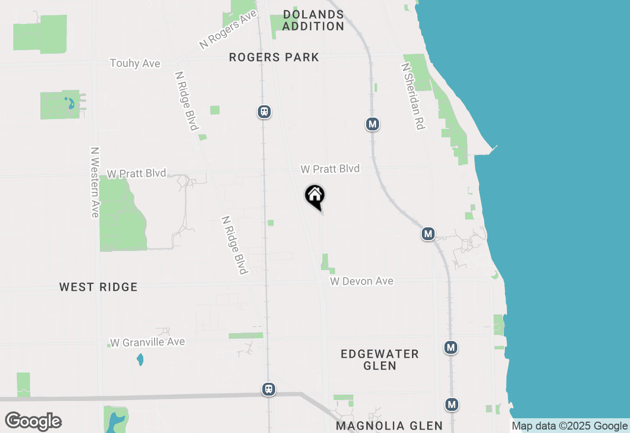 Map of 6612 N Ashland Avenue #G, Chicago, IL 60626