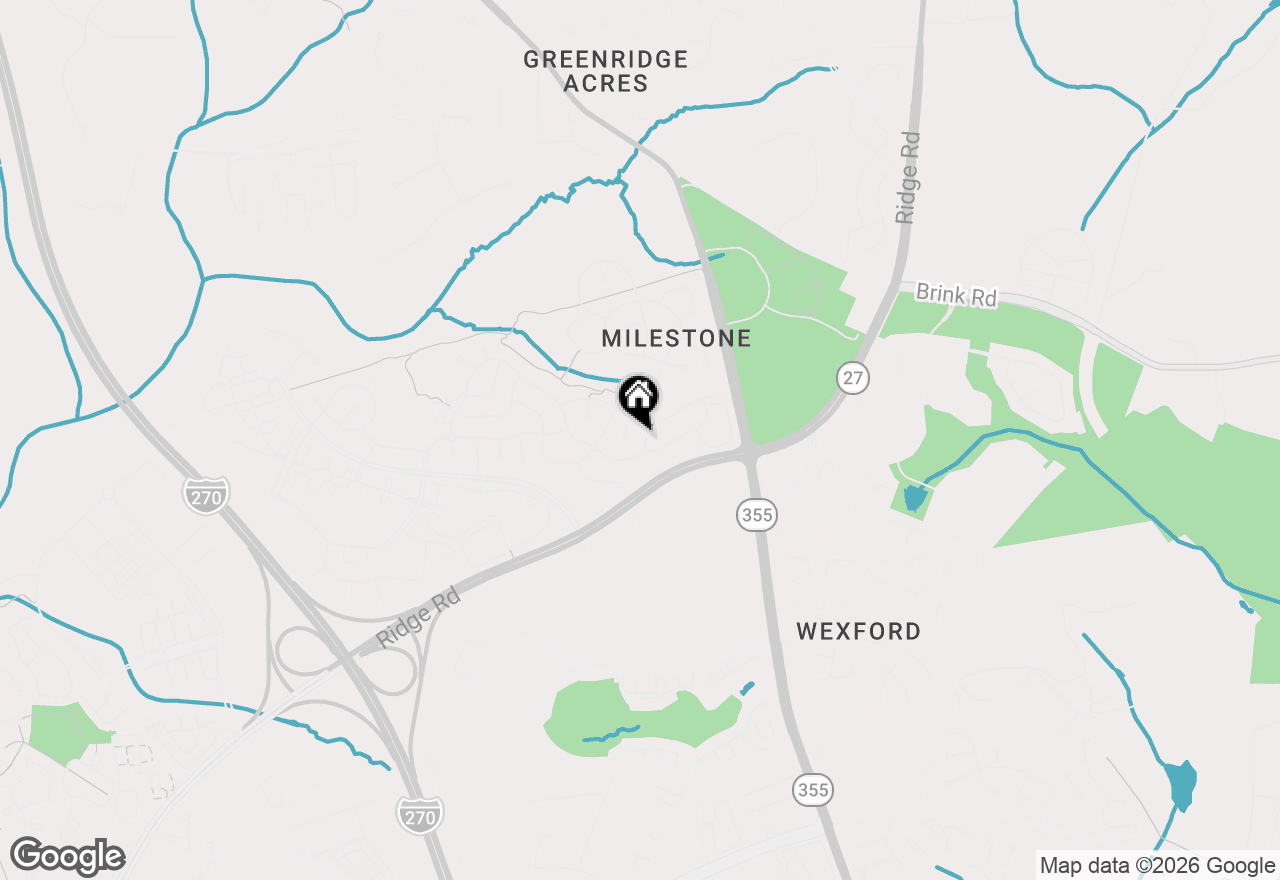 Map of 12205 Milestone Manor Lane, Germantown, MD 20876