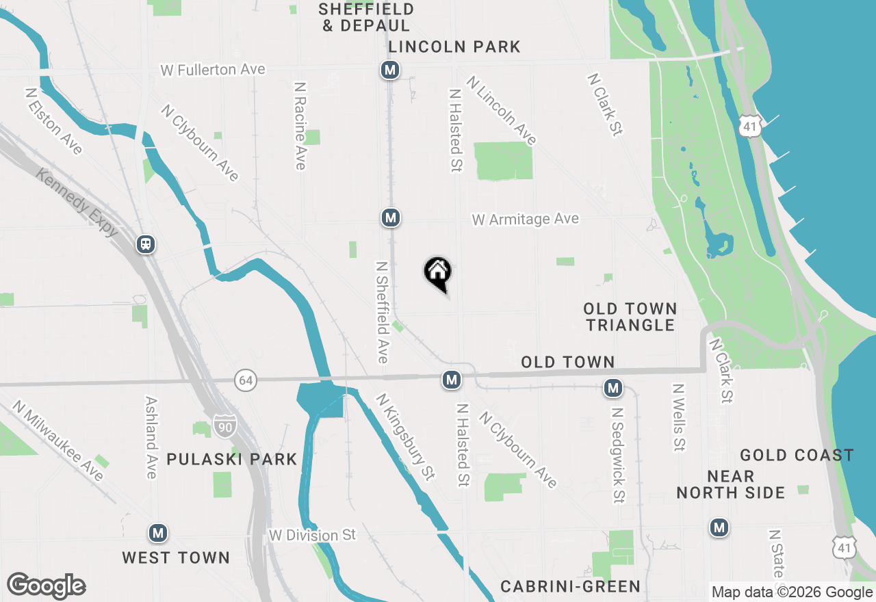 Map of 1820 N Dayton Street #B, Chicago, IL 60614