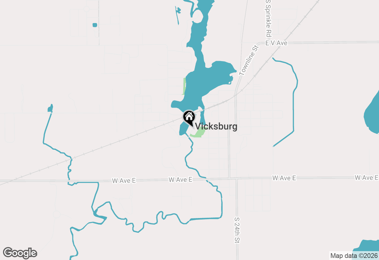 Map of 136 S Mill Street, Vicksburg, MI 49097