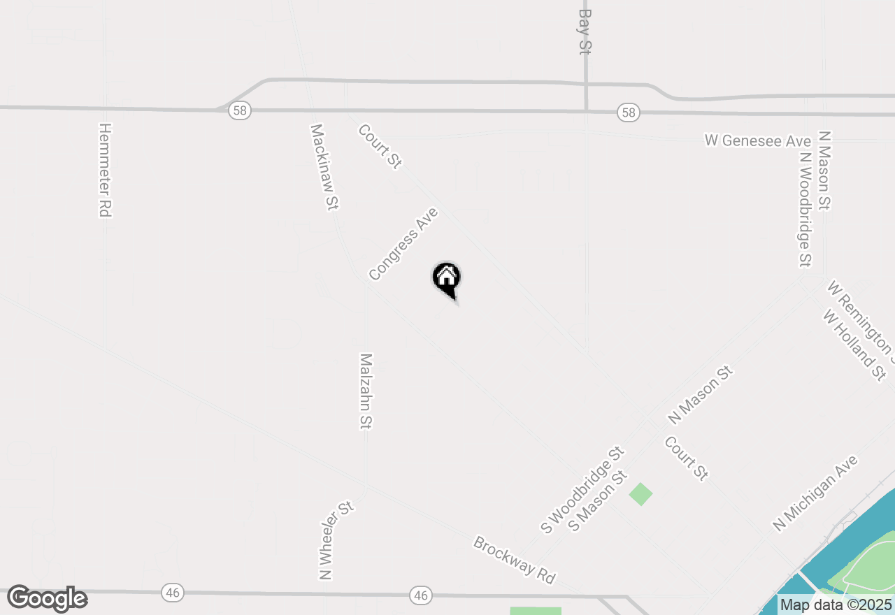 Map of 239 Borland, Saginaw, MI 48602