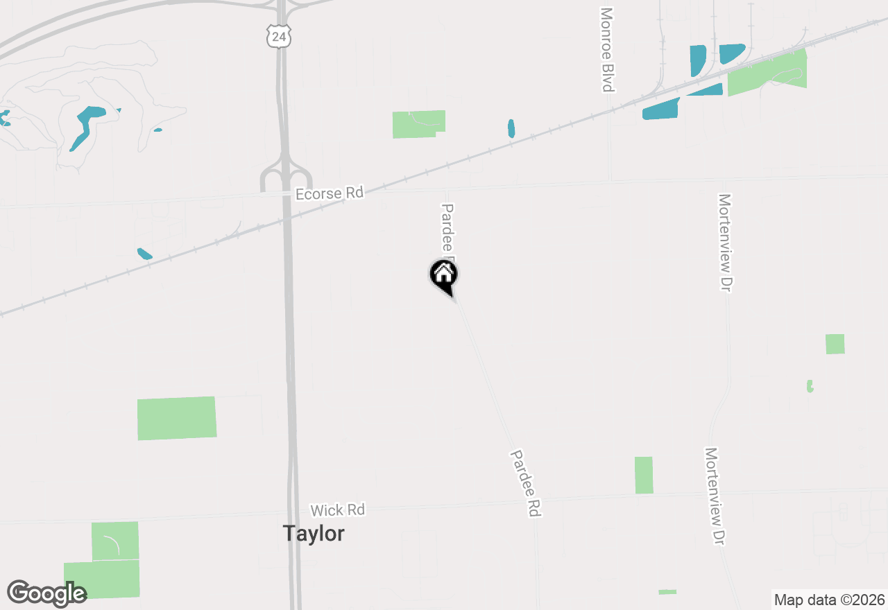 Map of 7952 Robert Street, Taylor, MI 48180
