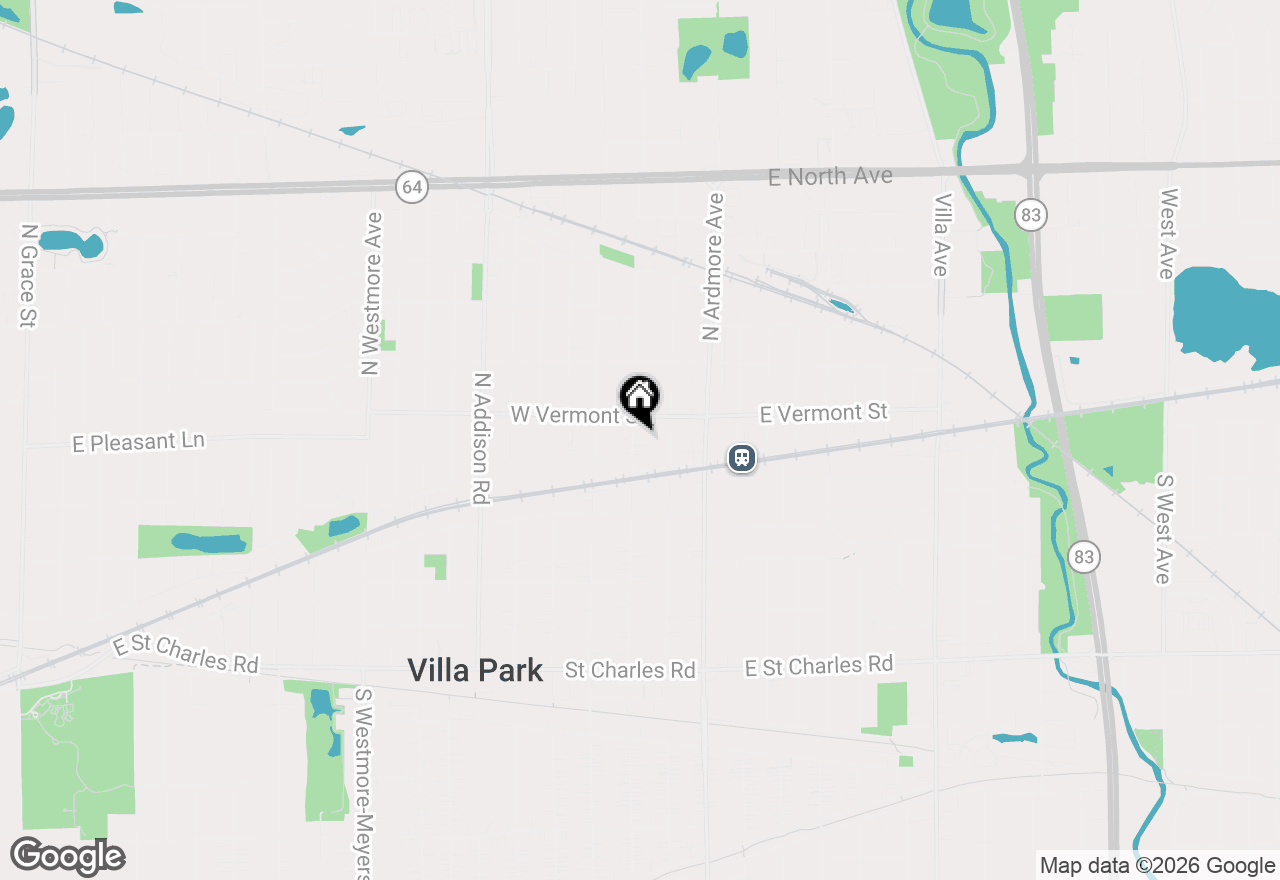Map of 403 N Yale Street, Villa Park, IL 60181