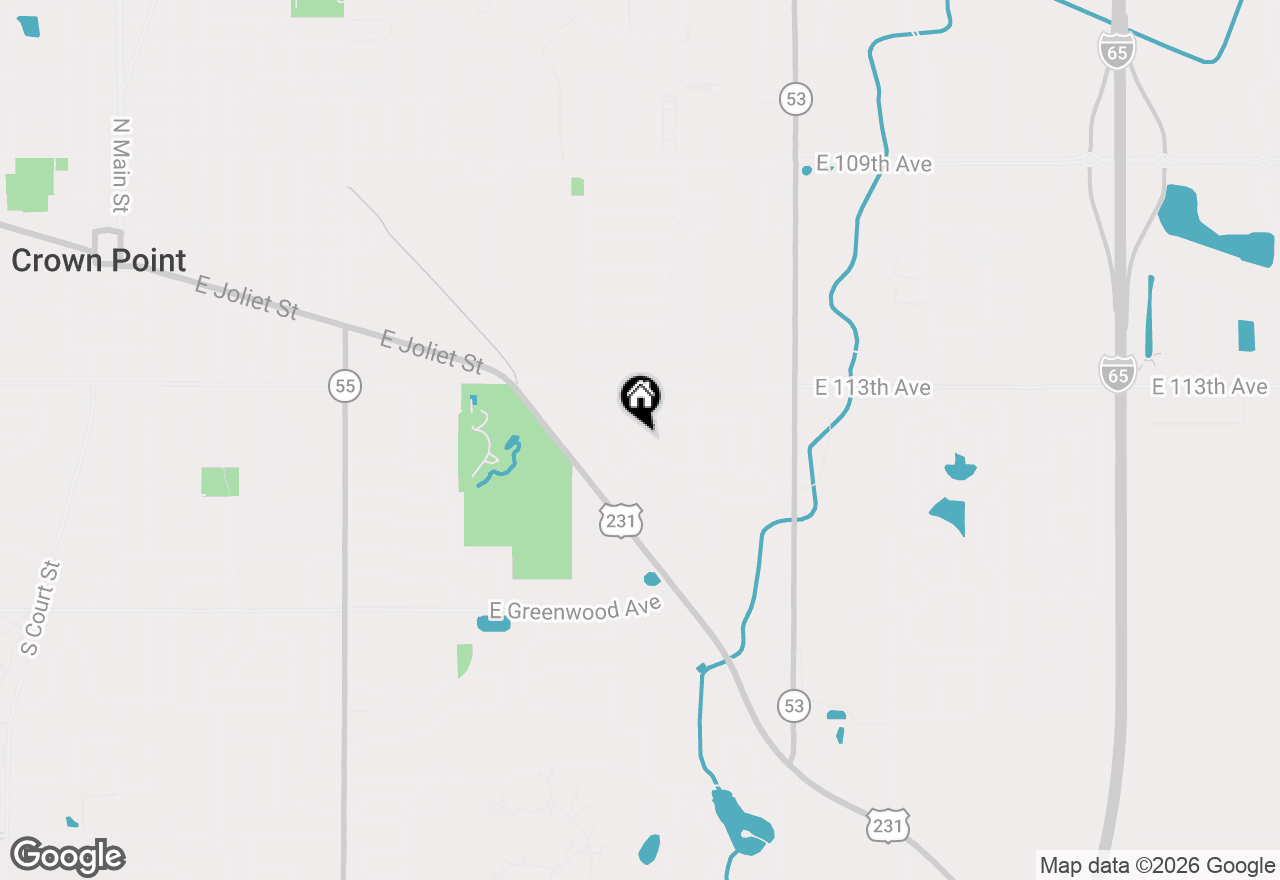 Map of 412 Chessington Drive, Crown Point, IN 46307