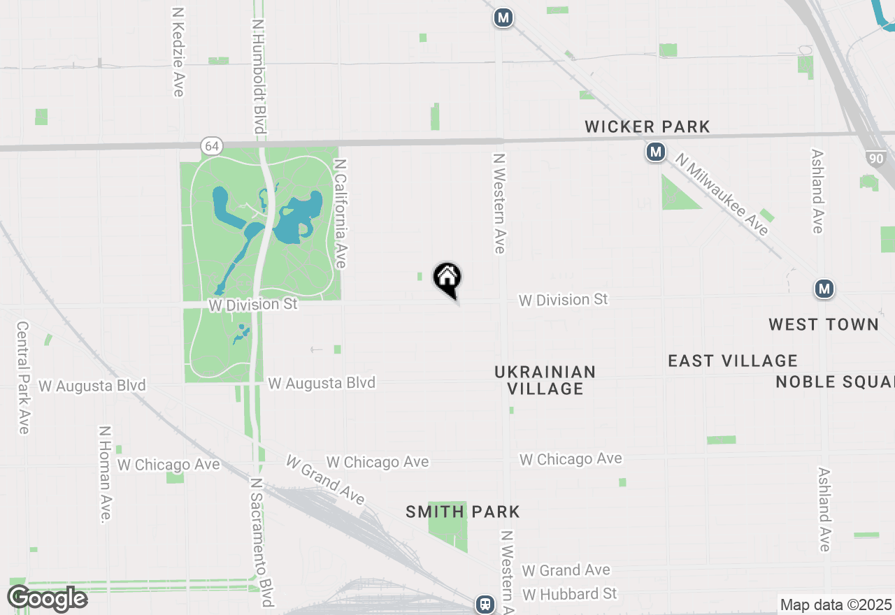 Map of 2525 W Division Street, Chicago, IL 60622