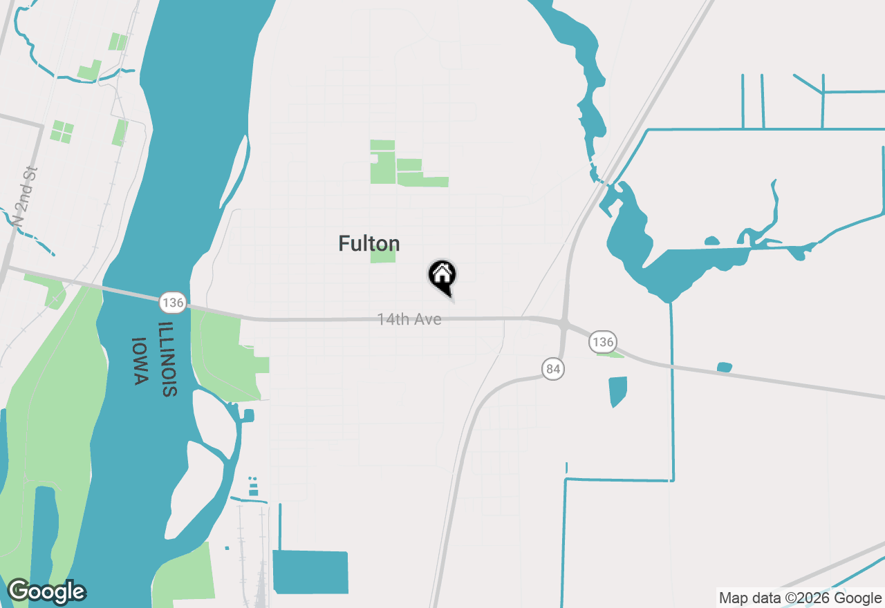 Map of 1124 13th Avenue, Fulton, IL 61252