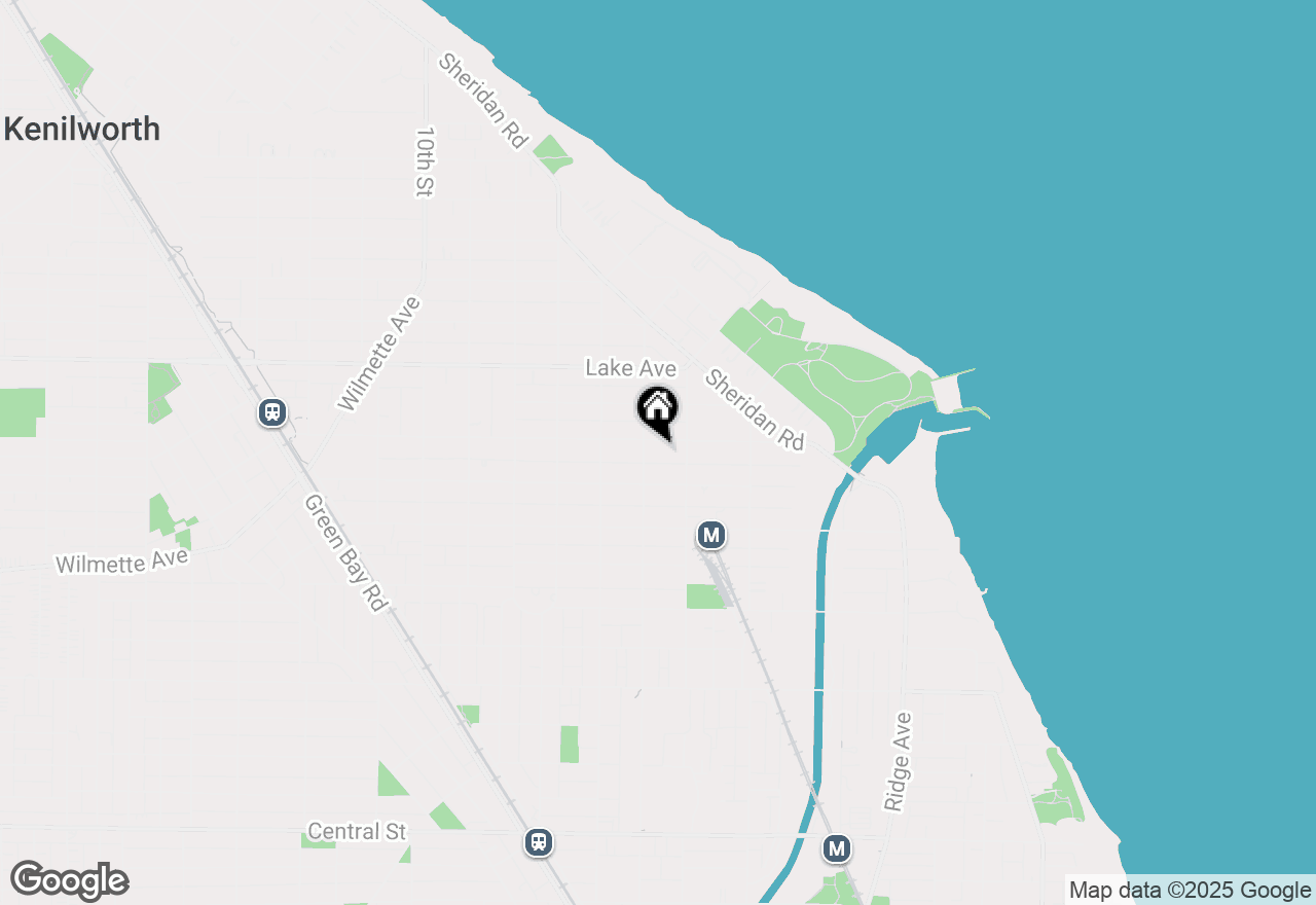 Map of 423 Central Avenue, Wilmette, IL 60091