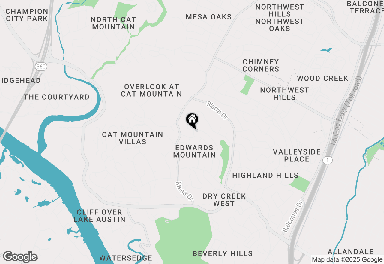 Map of 6302 Huntcliff Dr, Austin, TX 78731