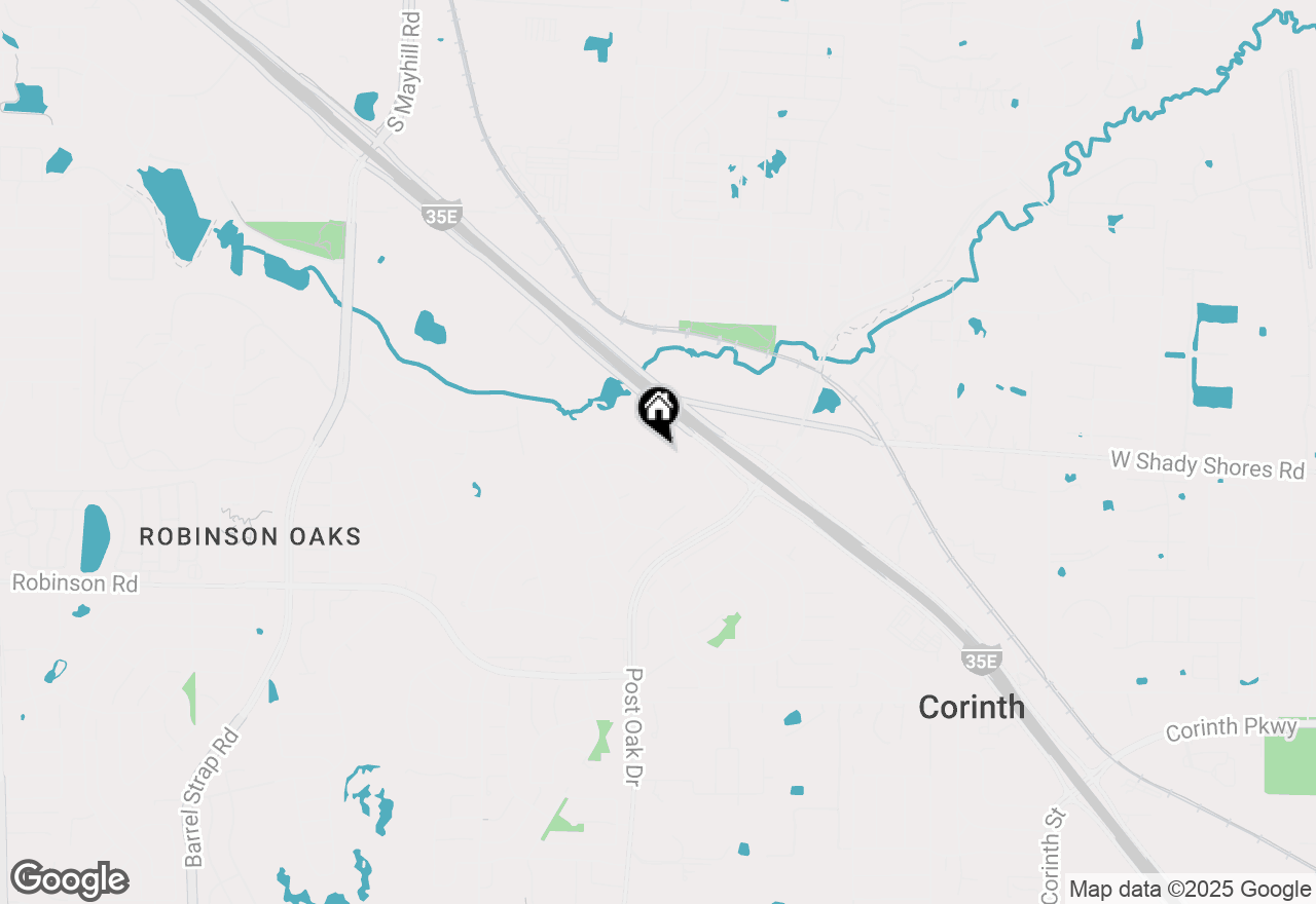 Map of 2001 Fair Oaks Circle, Corinth, TX 76210
