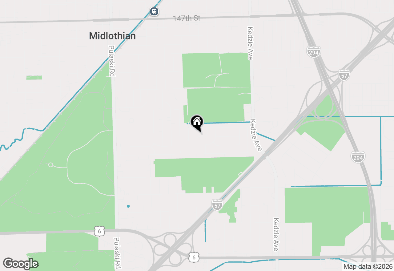 Map of 15330 Cherry Lane, Markham, IL 60428