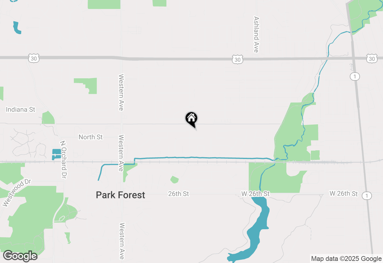 Map of 1897 Division Street, Chicago Heights, IL 60411