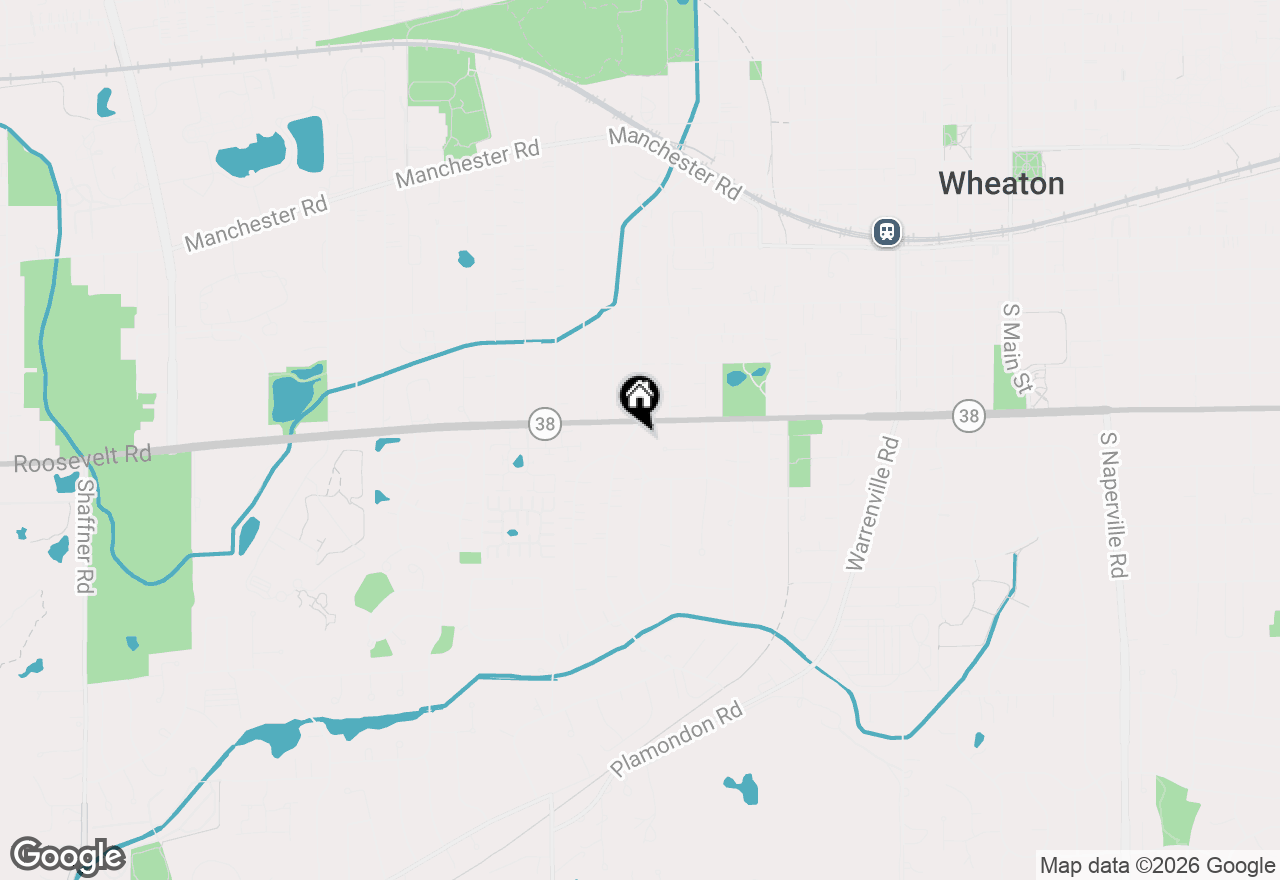 Map of 707 S Gables Boulevard, Wheaton, IL 60189