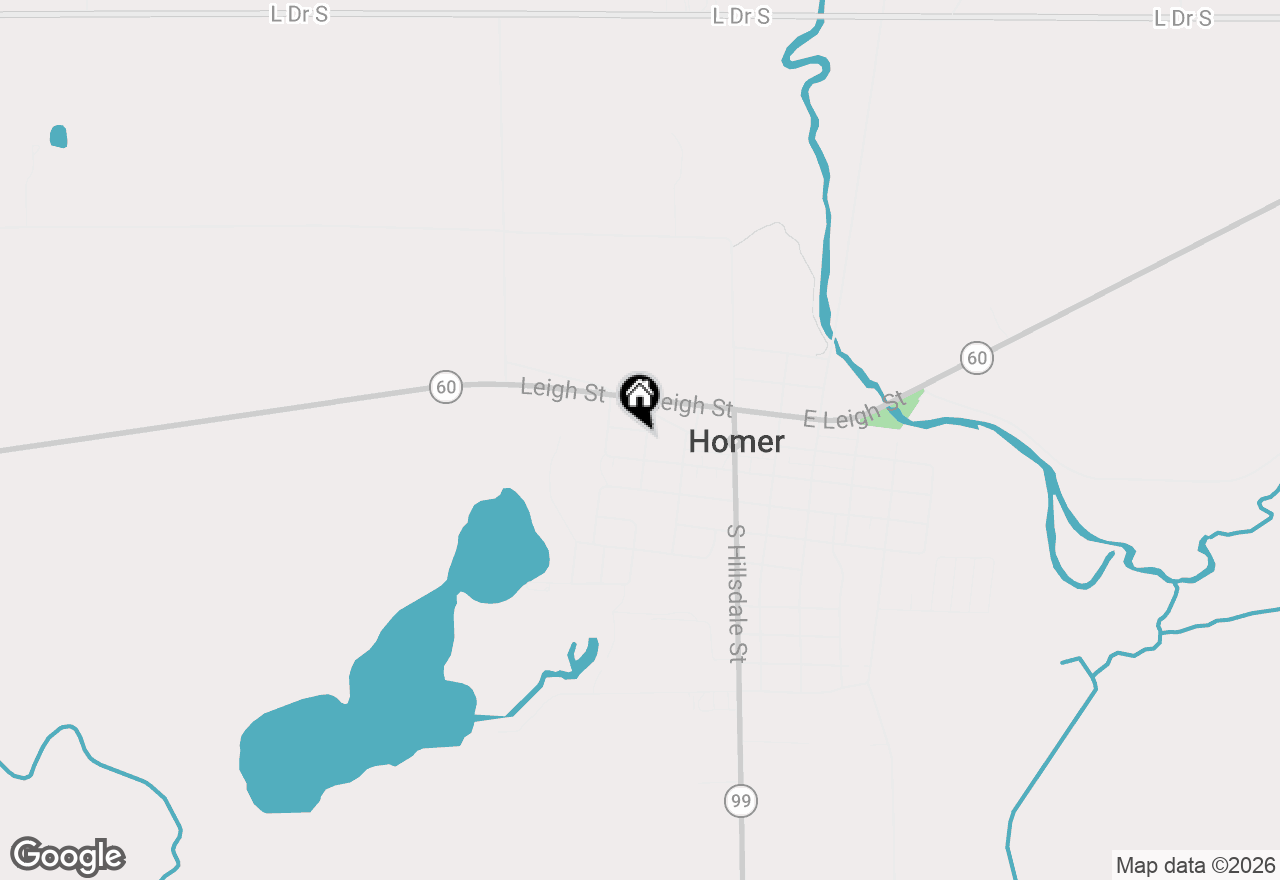 Map of 201 Clinton Street, Homer, MI 49245