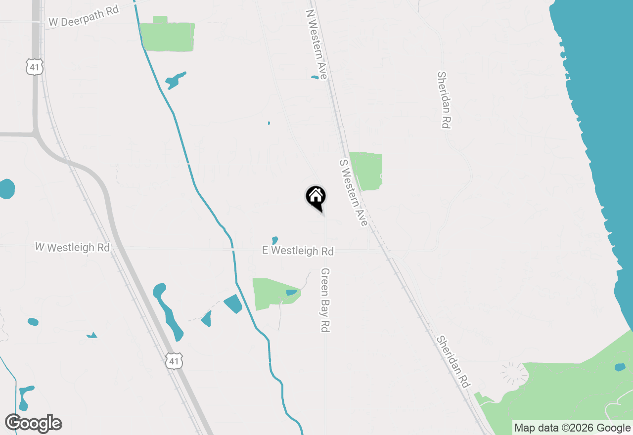 Map of 280 S Green Bay Road, Lake Forest, IL 60045